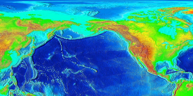 a heatmap of the earth