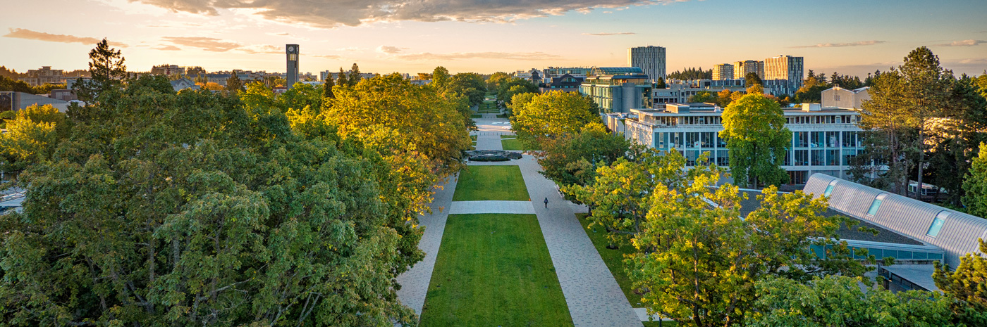 Birds-eye view of Main Mall