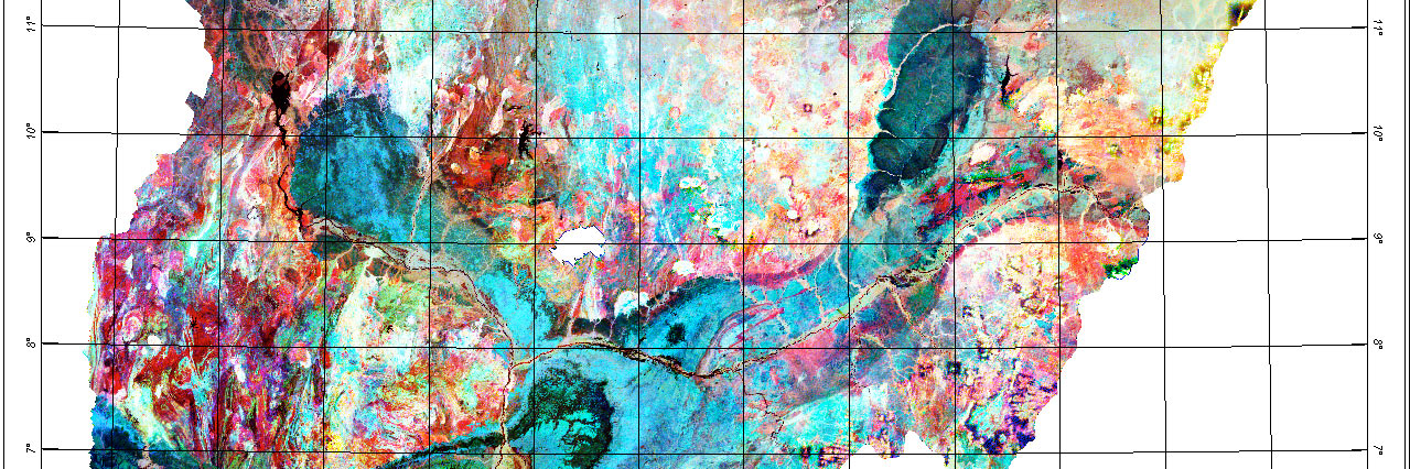 rendering of a topographical map
