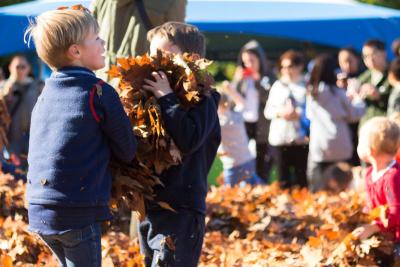 Children playing at UBC Apple Fest