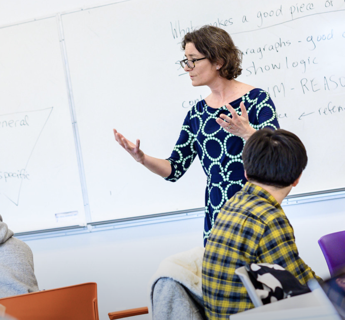 Students in a first year science class